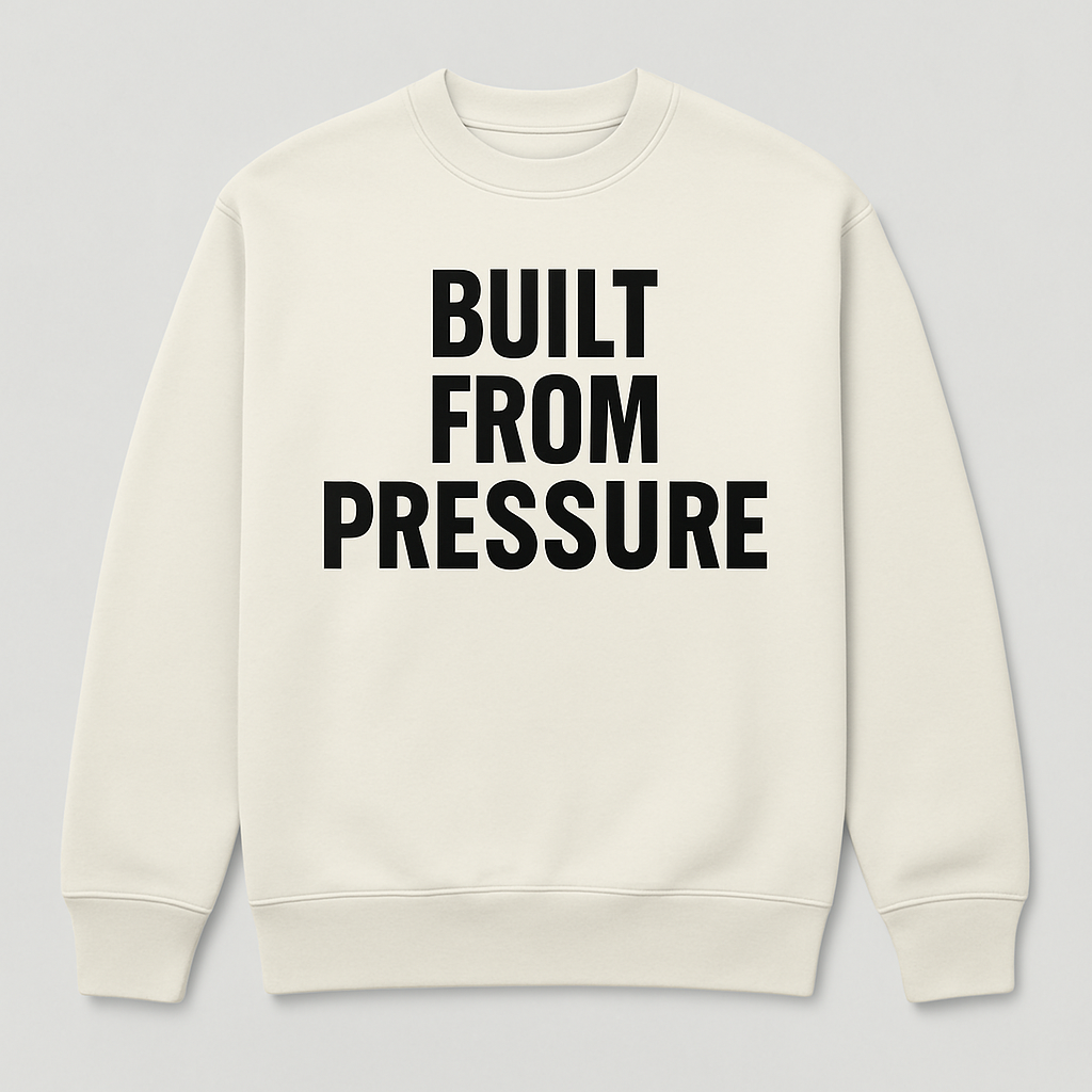 Built From Pressure” Crewneck